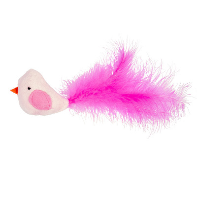 Игрушка для котов AnimAll Fun Флинт с перьями 15 см
