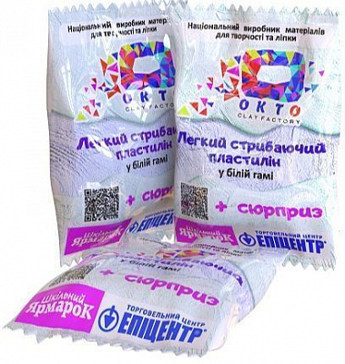 Пластилін легкий стрибаючий 15 грам в асортименті OKTO