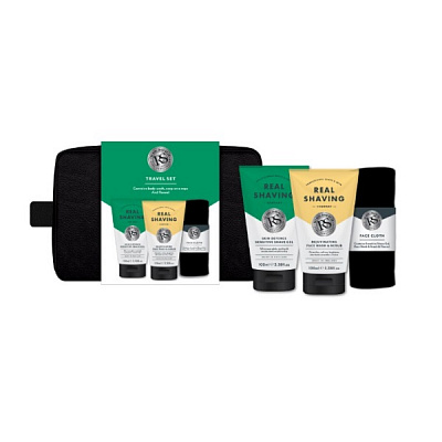 Набор подарочный для мужчин The Real Shaving Company Mens Overnight Skin and Shave Essentials Gift Set 380
