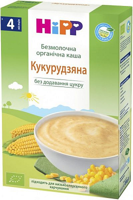 Каша безмолочная Hipp от 4 месяцев кукурудзяна 9062300125525 200 г 