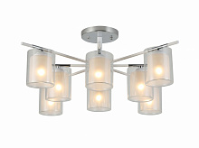 Люстра потолочная Sensio Skylia 8x40 Вт E27 хром/прозрачный/белый LS-07389/8C-E2740W