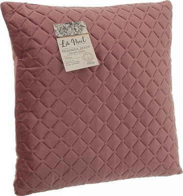 Подушка декоративная 45x45 см розовый La Nuit 