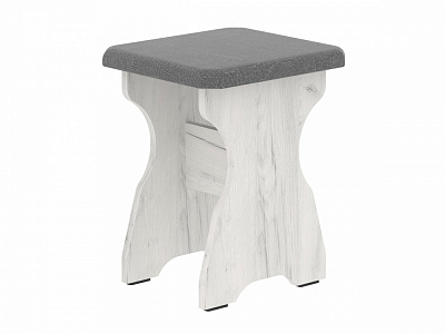 Табурет Пехотин серый / дуб крафт белый