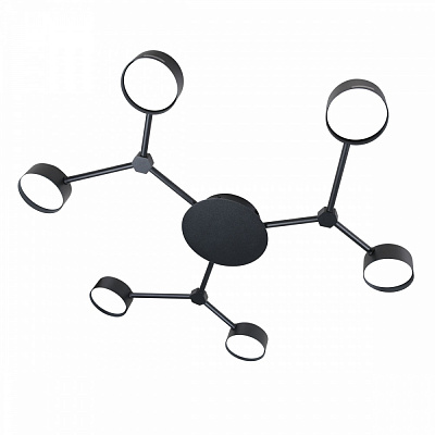 Люстра стельова LIGHT SET BUZYNA 6xGX53 чорний