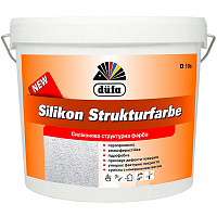 Фарба структурна силікономодифікована структурна Dufa Silikon Strukturfarbe D 10s білий 15кг 