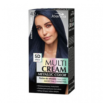 Фарба Joanna Metallic color 42,5 темно-синій чорний 120 мл