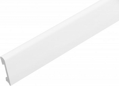 Плинтус дюрополимер King Floor JT136-W1 белый 2000х79х15,5 мм 