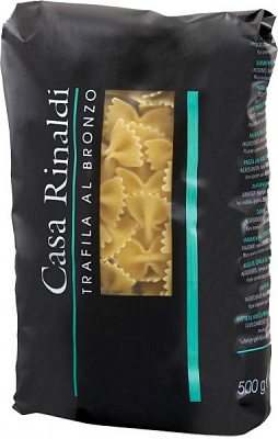 Макароны Casa Rinaldi Фарфалле Bronzo 500 г (8006165413411)