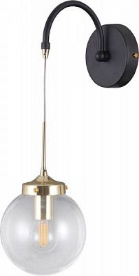 Бра Victoria Lighting Miracle/AP1 1x5 Вт E14 чорний/золото