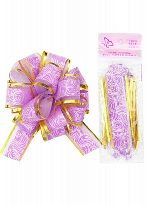 Бантики свет сиреневый 18876 3 см 0,83 м сиреневый 