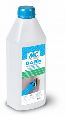 Ґрунтовка фунгіцидна адгезійна МС Bauchemie D4 Bio для поглинаючих основ з антигрибковим ефектом 1 л