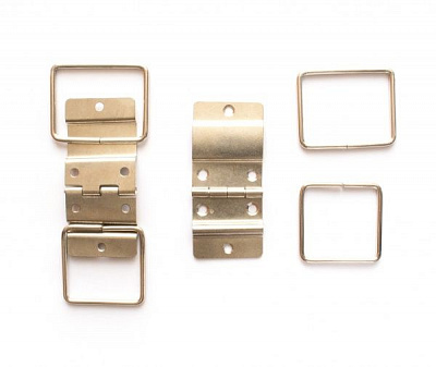 Петля декоративна складна срібло 24х55 мм 2 шт.