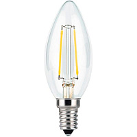 Лампа светодиодная Gauss Black Filament 103801105 C37 5 Вт E14 2700 К 220 В прозрачная 