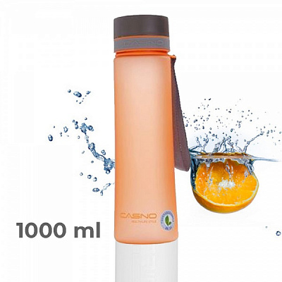 Пляшка спортивна 1000 мл Casno помаранчевий KXN-1111_Orange