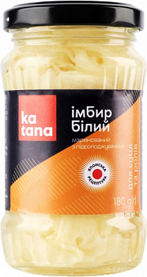 Имбирь Katana маринованный белый 180 г