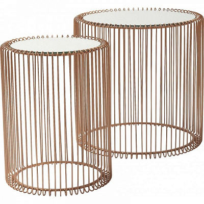 Стіл декоративний KARE Design Wire copper , набір з 2 шт