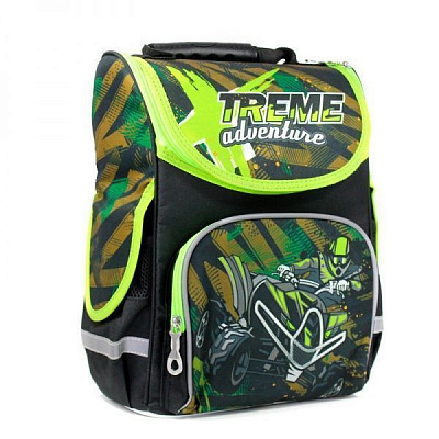 Ранец школьный Leader ортопедический Мото 988277