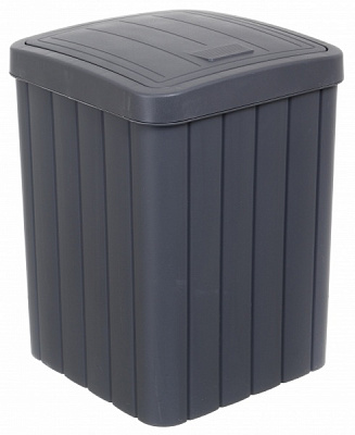 Ведро для мусора RIO 205х205х280 мм 10 л графитовый