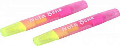 Маркер текстовый Nota Bene Pink Maccaron 2 шт. желтый 