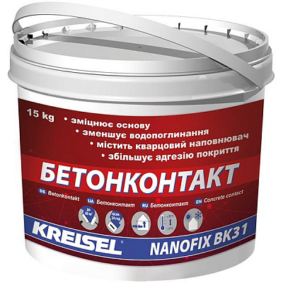 Ґрунтовка адгезійна KREISEL Бетонконтакт NANOFIX BK31 15 кг