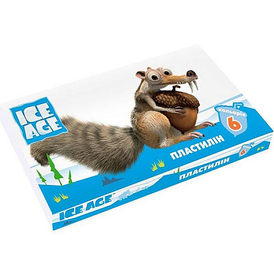 Пластилін Ice Age 6 кольорів