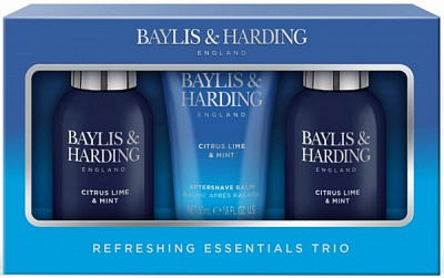 Набір подарунковий для чоловіків Baylis&Harding Men's Citrus Lime & Mint (BH21CLSML3PC)