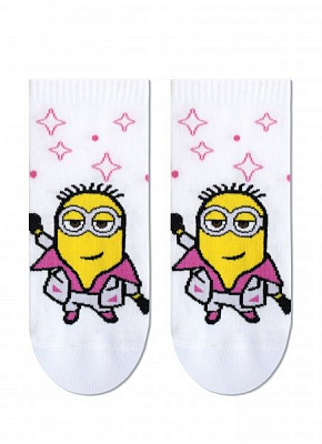 Носки женские Брестские 1125 Minions (укороченные) 306 р. 23 белый 1 пар 