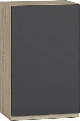 Шкаф верхний МС Джетта 45х72х31,7 см, графит серый/дуб сонома Грейд