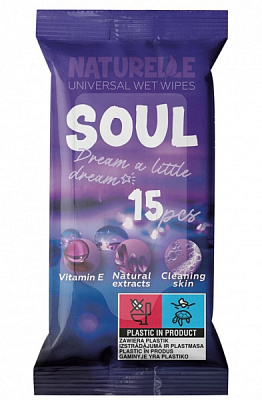Влажные салфетки Naturelle Soul 15 шт.