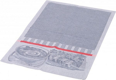 Рушник обід 49x70 см Білоруський льон синій