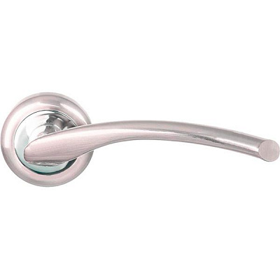 Ручка на розетці Linde A-2005 SN/CP матовий нікель/полірований хром