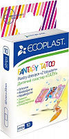 Лейкопластырь ECOPLAST детских Fantasy Tatoo 20х60 мм нестерильные 10 шт.