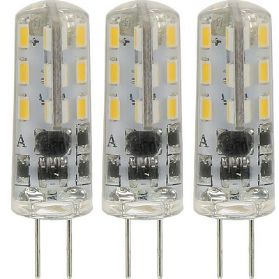 Лампа LED Eurolamp G4 2 Вт 3000K 3 шт