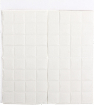 3D-панель с ПВХ Кубики белые JQ036 700x700x8 мм