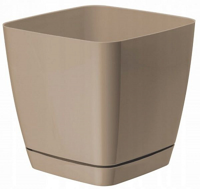 Горщик пластиковий Form Plastic Тоскана Квадро-19 квадратний 5л лате (0734-002)