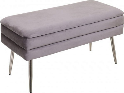 Скриня-пуф Pierre 79,5х37,5х42 см тепло-сірий