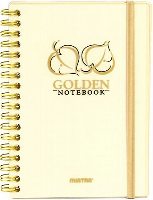 Блокнот Golden&Silver A5 80 листов золото Mintra