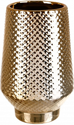 Ваза керамическая Glossy DLPQ1449B/A-2 18 см золотистая 