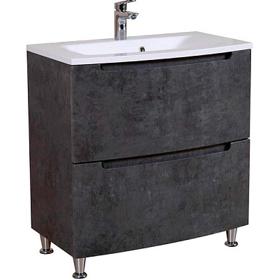 Тумба напольная Aqua Rodos HeadWay 80 см темный мрамор под умывальник из искусственного камня 80