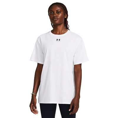 Футболка Under Armour Campus Oversize SS 1387193-100 р.M белый