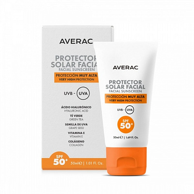 Крем солнцезащитный AVERAC Solar Facial Sunscreen SPF 50+ 50 мл