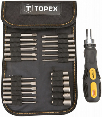 Отвертка со сменными насадками Topex  39D352