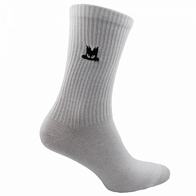 Носки женские Premier Socks с высокой резинкой и вышивкой р.23-25 белый