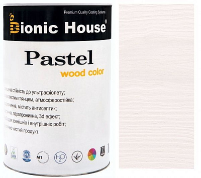Фарба Bionic House покривна Pastel Wood Color Р201 арктік шовковистий глянець 0,8 л
