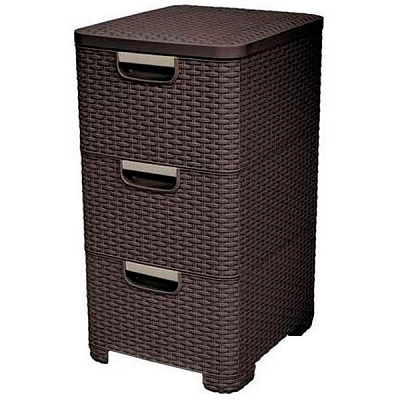 Комод пластиковий Curver Style темно-коричневий 595x375x325 мм