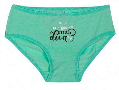 Трусы для девочек KOSTA р.110–116 S5835 Зеленый 2121-6 