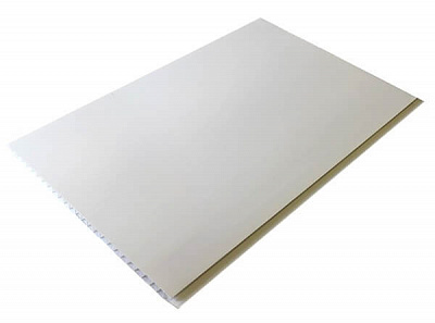 3D-панель с ПВХ УВПП 250х8х3000 мм 25-ка матовая белая