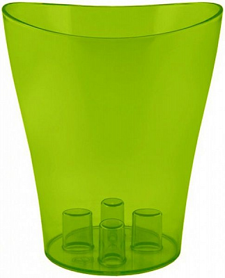 Кашпо пластикове Алеана Ніка круглий 2л яскраво-зелений (114051)