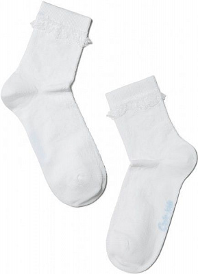 Носки детские Conte-Kids CK Tip-Top (с кружевной лентой) 7С-11СП р.20 белый 
