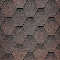Битумная черепица гибкая Aquaizol Мозаика коричневая